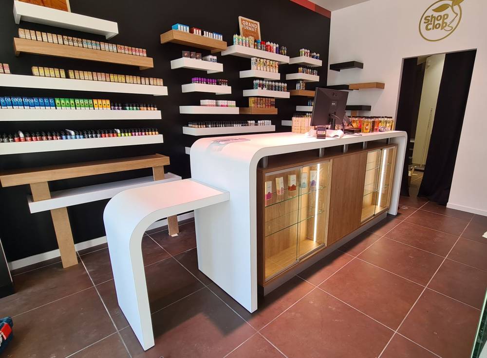Shop clop vitrine sur mesure